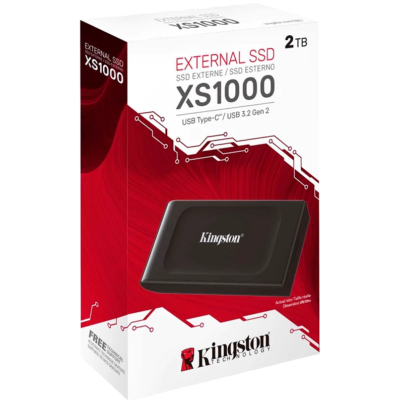 Unidad Sólida Externa Kingston XS1000 2TB